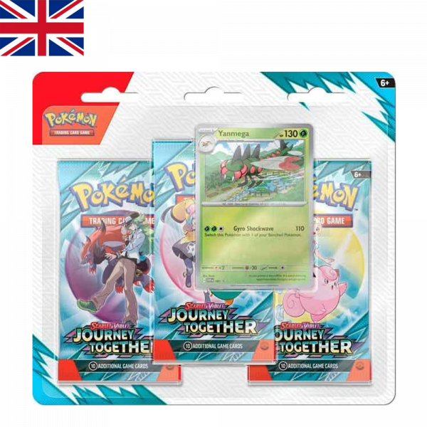 *APERTURA DIRECTO* Blister 3 sobres de Yanmega Journey Together | Ingles | POKÉMON
