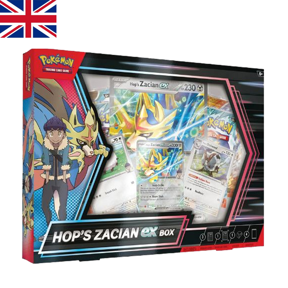 Hop's Zacian ex Box | Inglés | POKÉMON