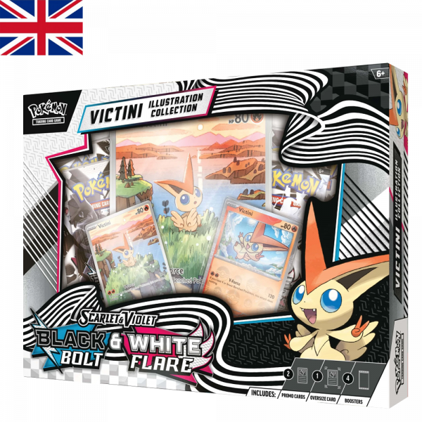 Victini Illustration Collection Black Bolt y White Flare | Inglés | POKÉMON