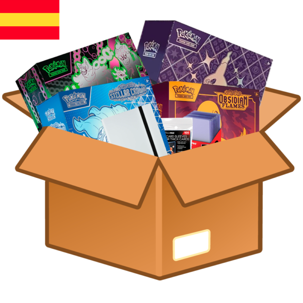 OFERTA - Pack ETB (Destinos de Paldea) + Álbum + Toploaders + Sleeves | Español | POKÉMON