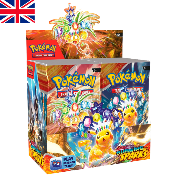 Booster Box Surging Sparks | Inglés | POKÉMON