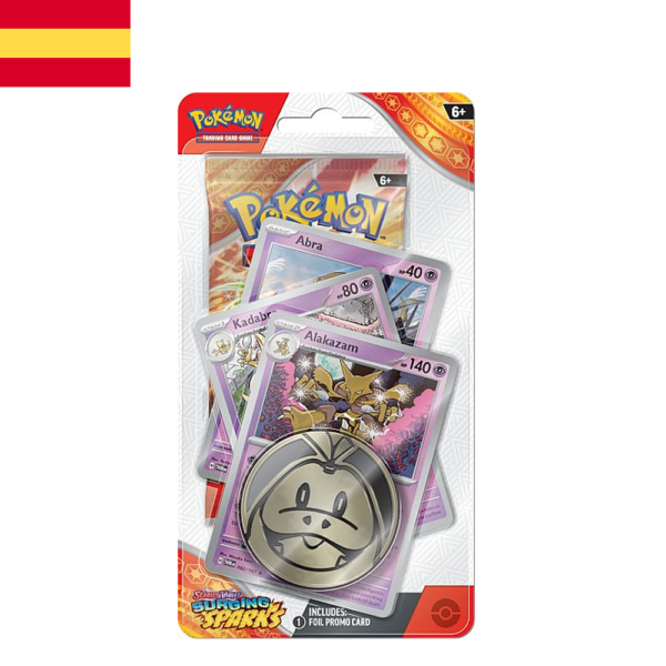 Premium Checklane Blister con línea Evolutiva Alakazam | Español | POKÉMON