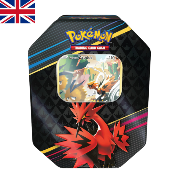 Crown Zenith Tin - Galarian Zapdos | Inglés | Pokémon