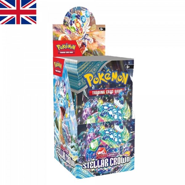 Half Booster box Stellar Crown | Ingles | POKÉMON