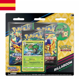 Crown Zenith Rillaboom Pin Collection | Español | POKÉMON