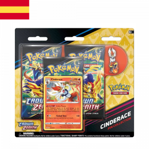 Crown Zenith Cinderace Pin Collection | Español | POKÉMON