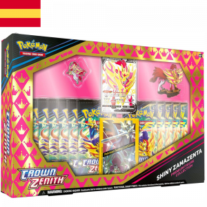Caja Shiny Zamazenta con Figura Crown Zenith | Español | POKÉMON