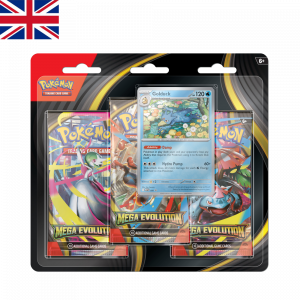 Blister 3 Sobres Mega Evolución de Golduck | Ingles | POKÉMON