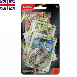 Blister Línea Evolutiva Meowscarade Mega Evolución | Ingles | POKÉMON