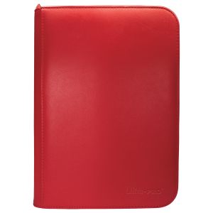 Álbum con cremallera Vivid Rojo | 9 Bolsillos 360 Cartas | Ultra Pro | Binder