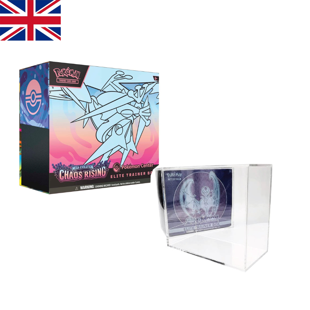 ETB Chaos Rising Pokemon Center + acrílico protector para ETB| Inglés| POKÉMON