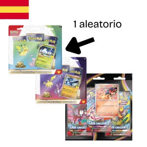 Pack Blister de 3 Aniversario Aleatorio + Blister de 3 Caos Creciente | Español | POKÉMON